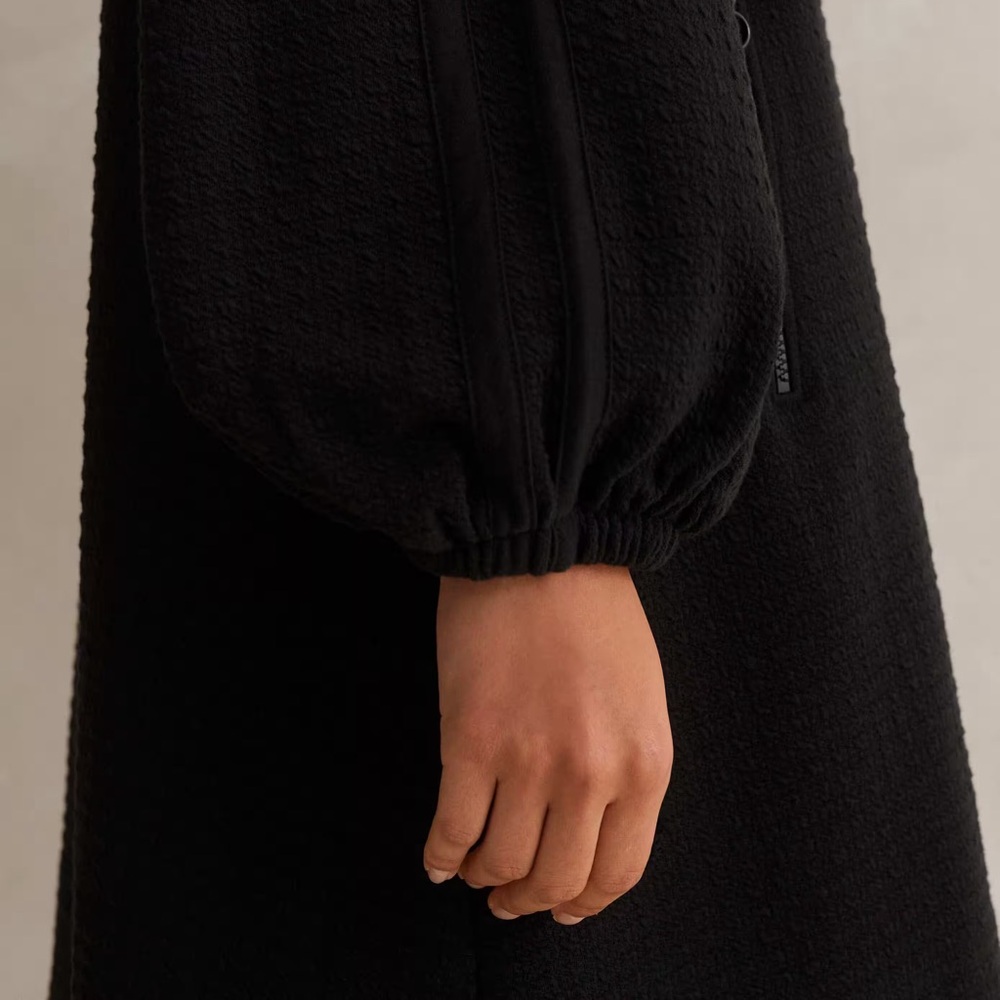 ME+EM Sporty Jacquard Zip Up Swing Dress
Jacquard Ponte Jersey Black Dress - Picture 3 of 7